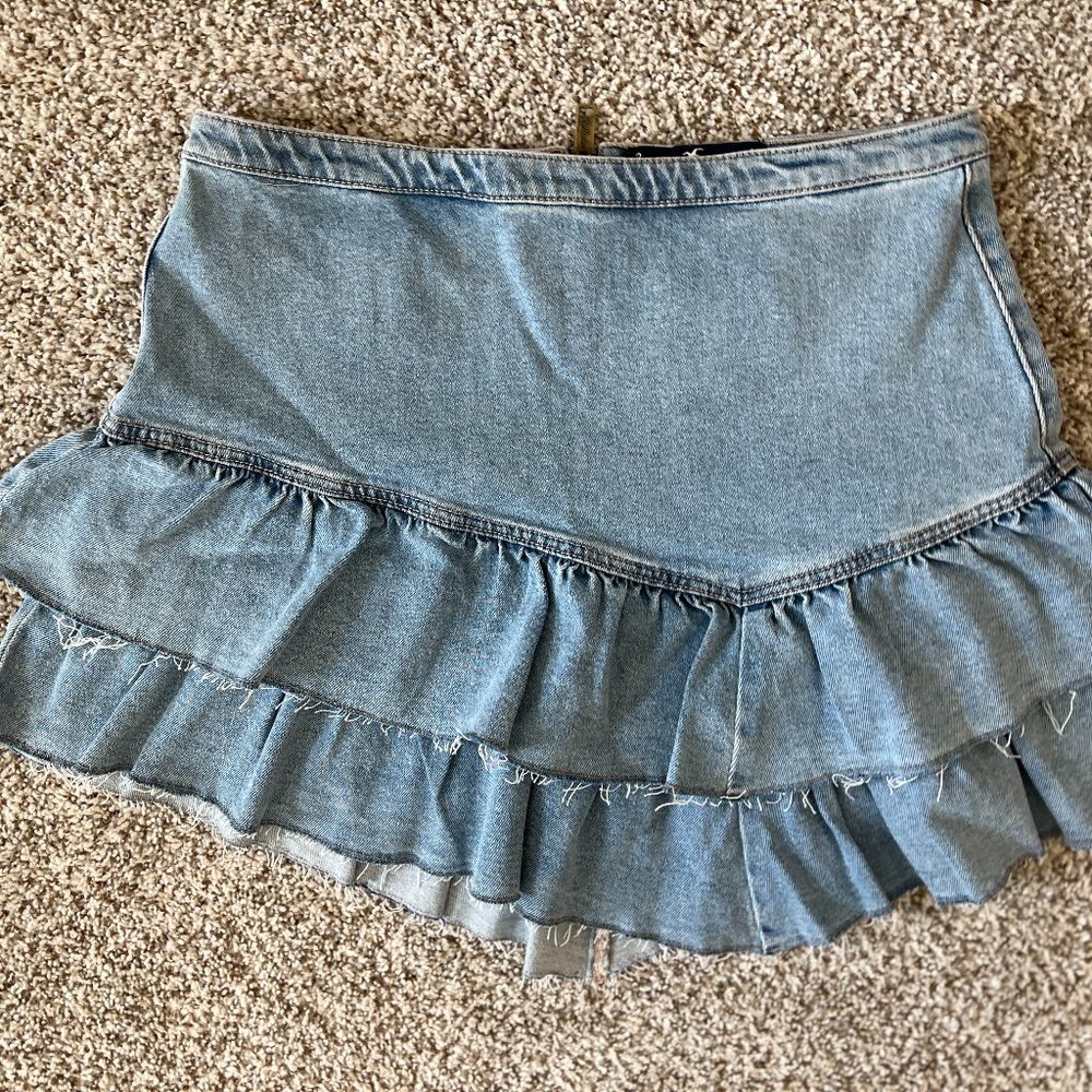 Hollister jean skirt